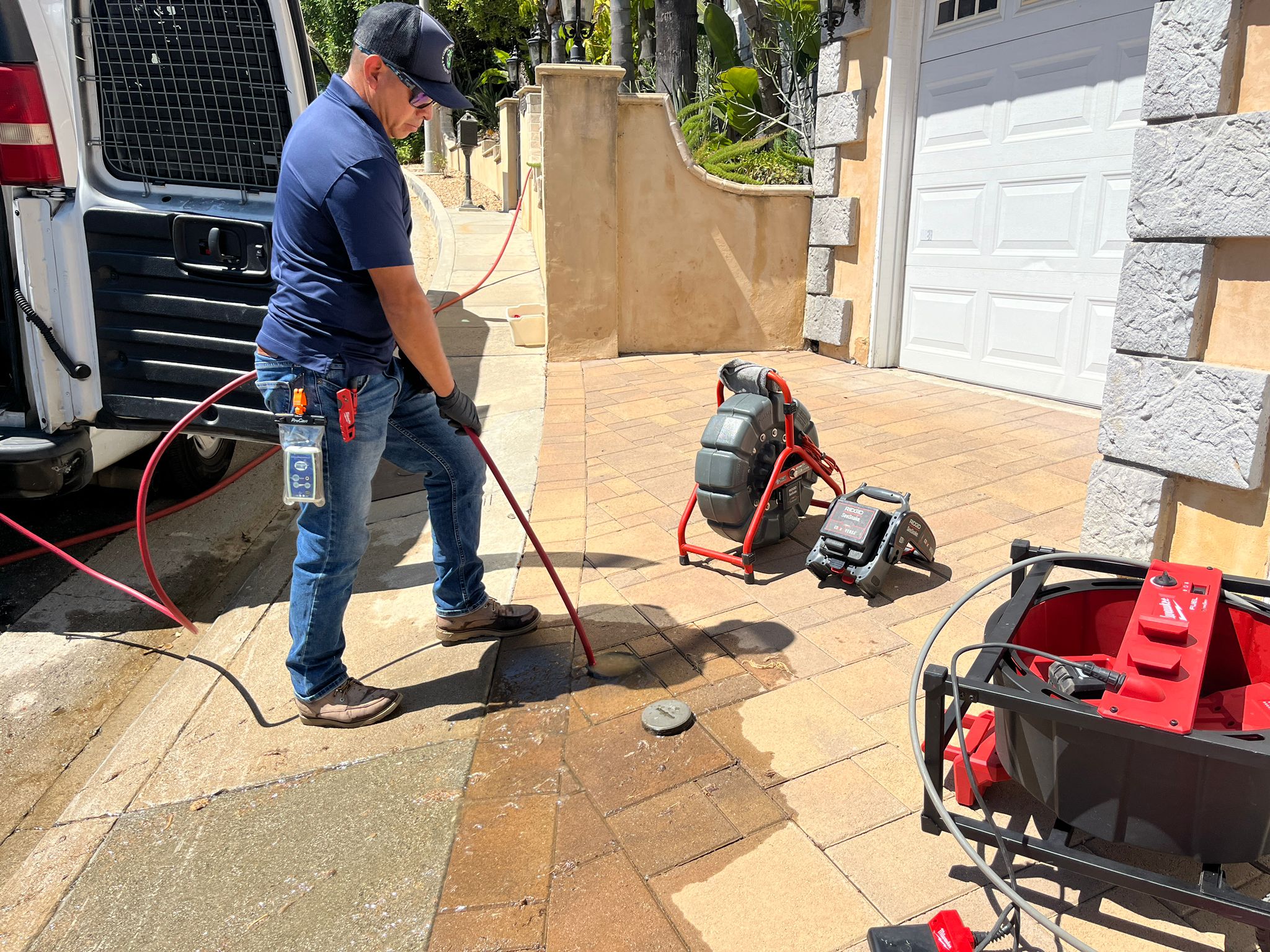 Main Line Cleaning by Using A Hydro Jetting And Robot Cutting Machine Los Angeles CA 900005 IMG2