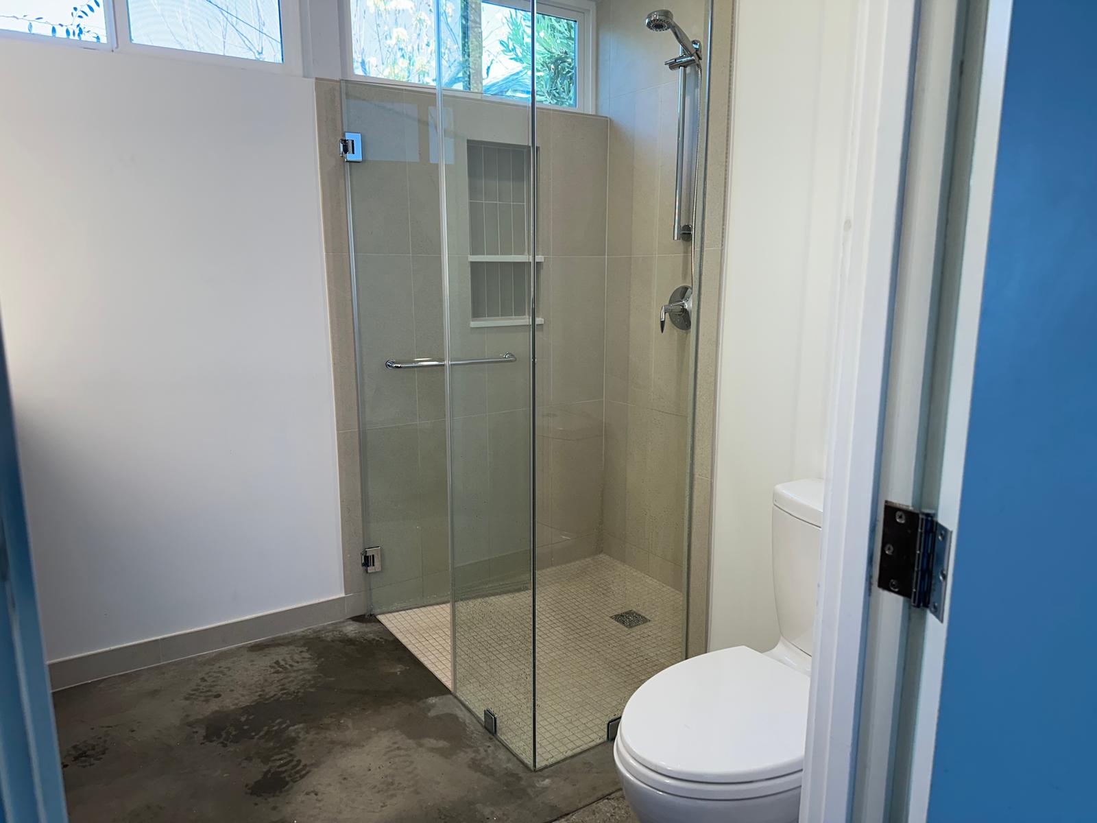 bathroom shower setup near los angeles california