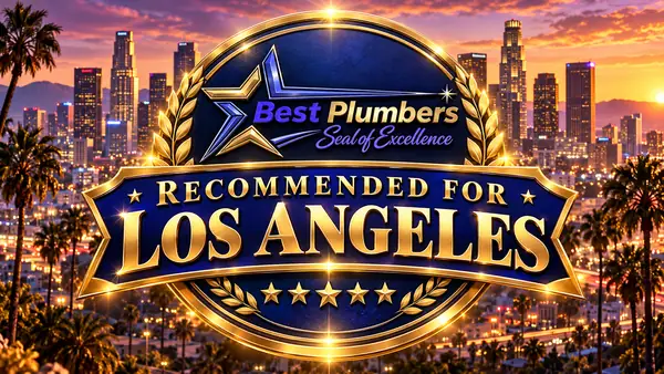 Best Plumbers Seal of Excellence, Recommended for Los Angeles, awarded to 24/7 Rooter Service