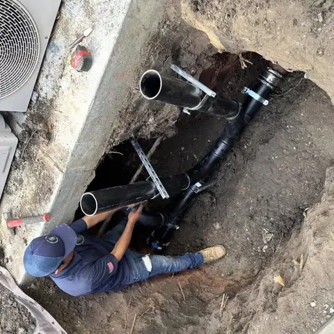 Sewer spot repair and cleanout installation in Los Angeles
