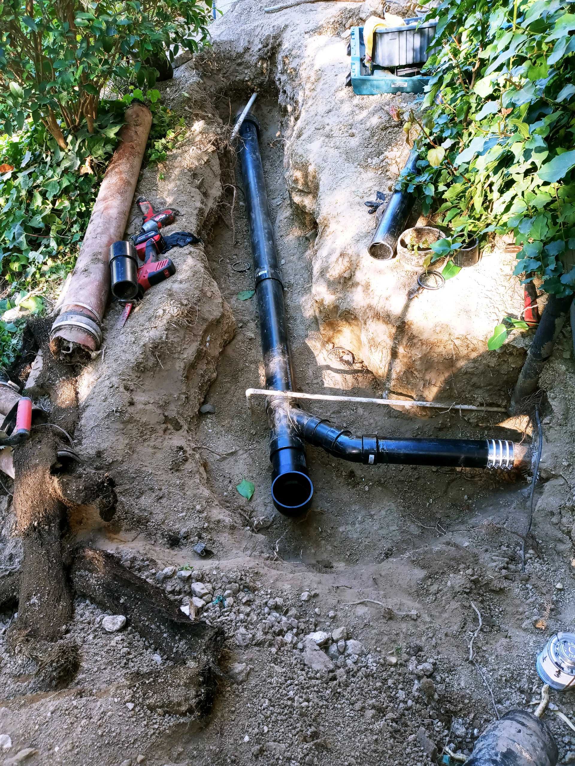 Sewer pipe replacement